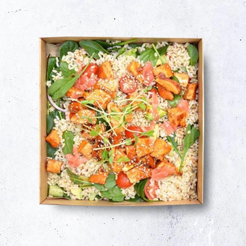 Teriyaki Chicken & Brown Rice Salad Pen Catering