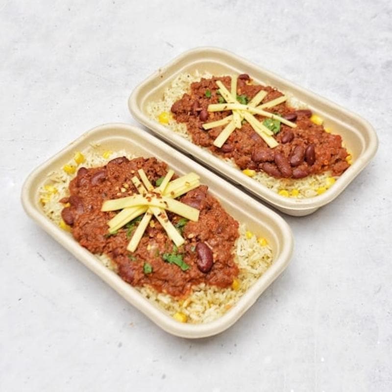 Chilli Con Carne with Mexican Rice Pen Catering