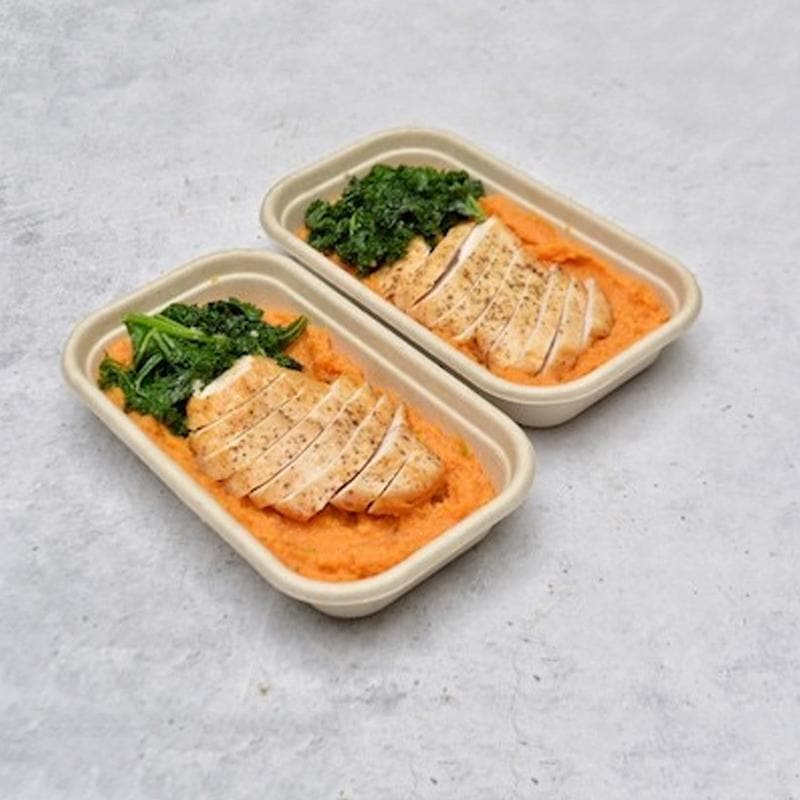 Country Chicken, Kale and Sweet Potato Mash Pen Catering