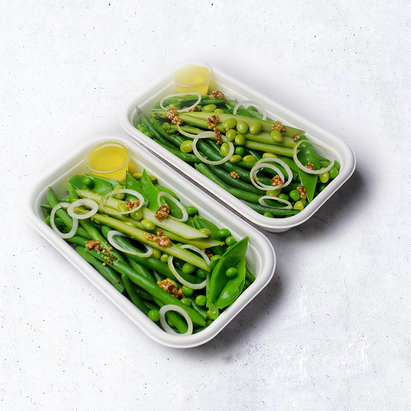 Asparagus, Edamame Green Salad Pen Catering