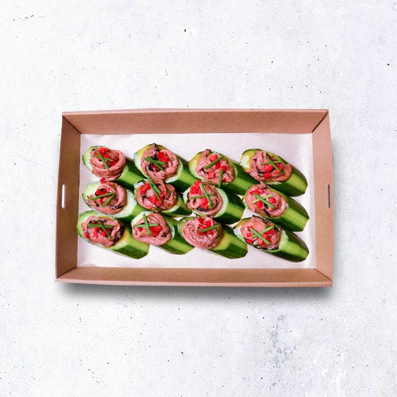 Thai Beef Cucumber Cups Pen Catering