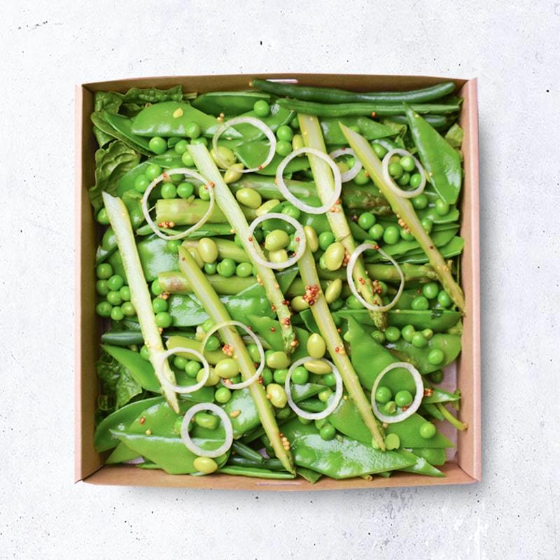 Asparagus, Edamame Green Salad Pen Catering 