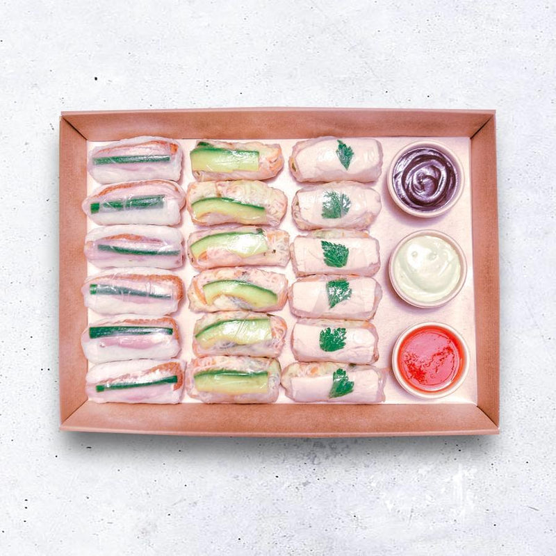 Rice Paper Roll Selection Pen Catering 